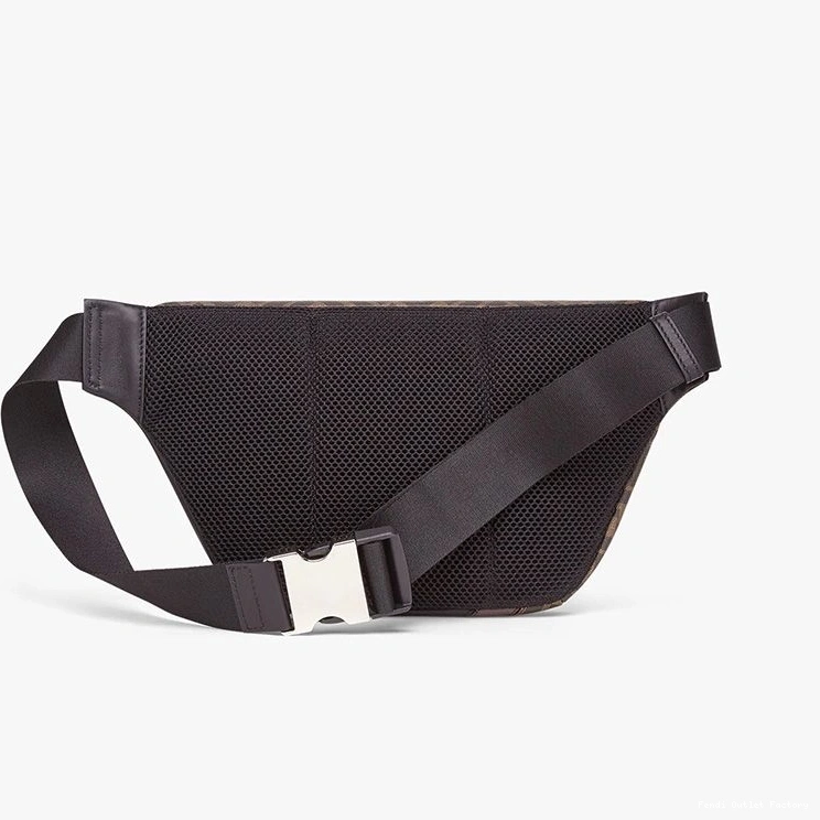 Cheap HOT Fabric In Motif Brown Fendi Belt Bag Coffee FF 0707